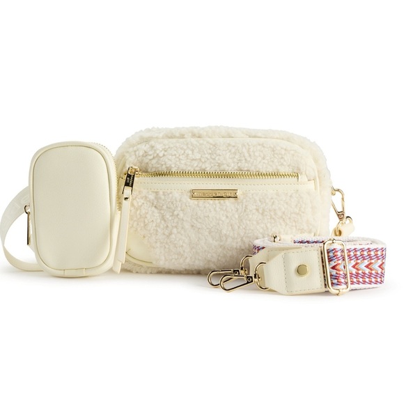 Madden Girl 3 piece Camera Crossbody Gift Set NWT - Picture 1 of 5